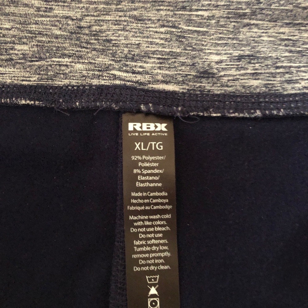 RBX, Navy Blue Pull-on Activewear Leggings, size XL NWT - Picture 4 of 10